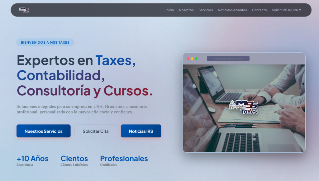 Lanzamiento Oficial de la Nueva Web de MSS Taxes